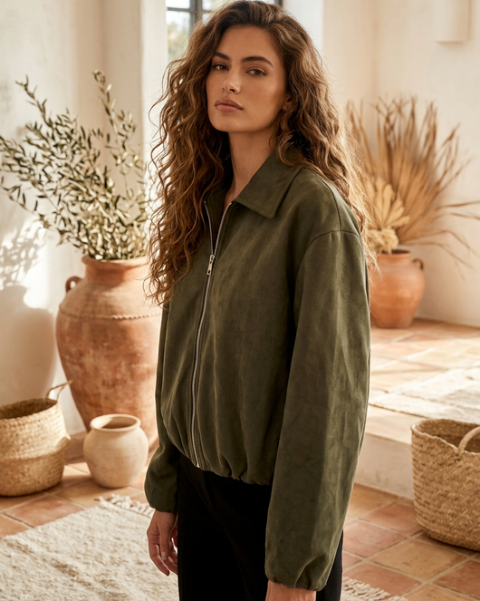 Bomber tacto suave