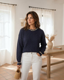 Camisola debruada