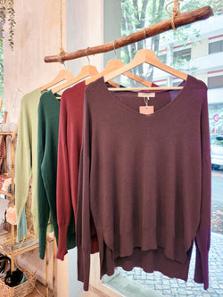 Camisola decote V