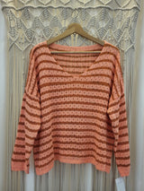 Camisola oversize riscas