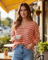 Camisola oversize riscas