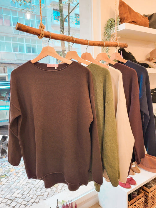 Camisola toque suave