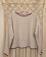 Camisola debruada