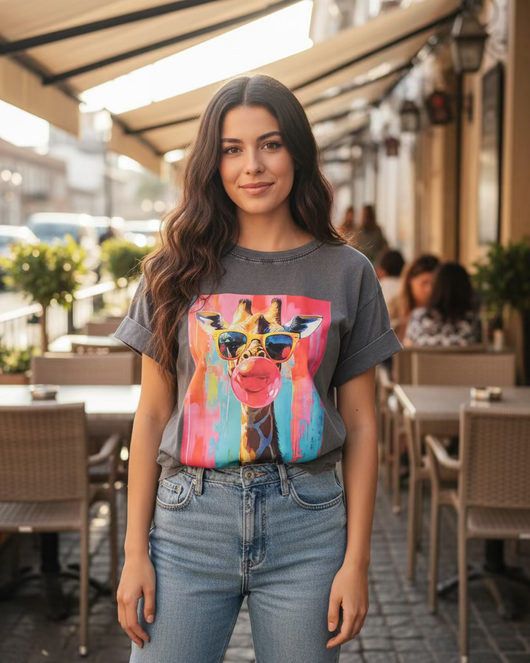 T-shirt Girafa
