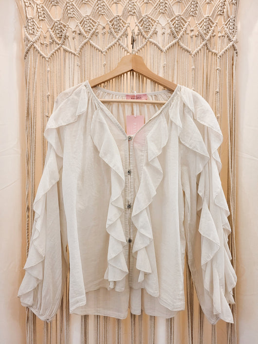 Blusa folhos