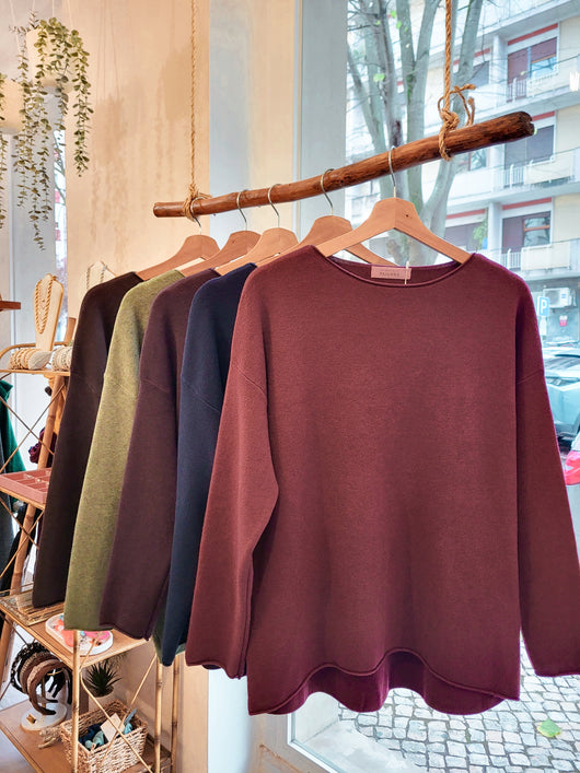 Camisola toque suave