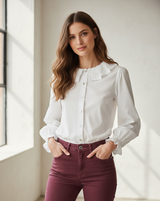 Camisa gola Peter Pan