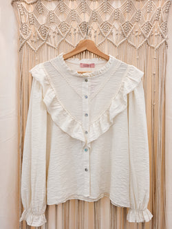 Camisa folhos