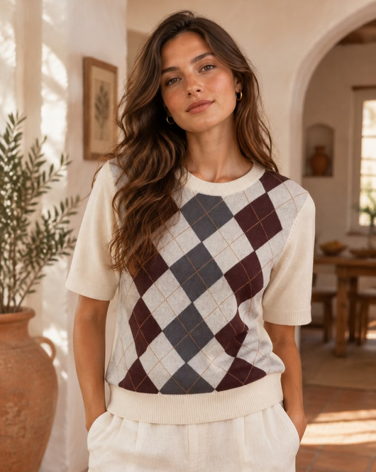 Camisola losangos
