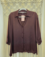Camisa acetinada
