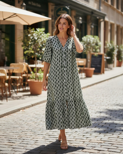 Vestido mangas balão