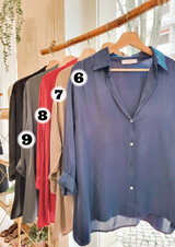 Camisa acetinada