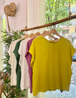 Blusa botões costas